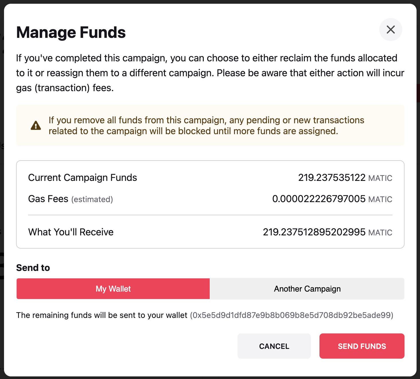 manage funds